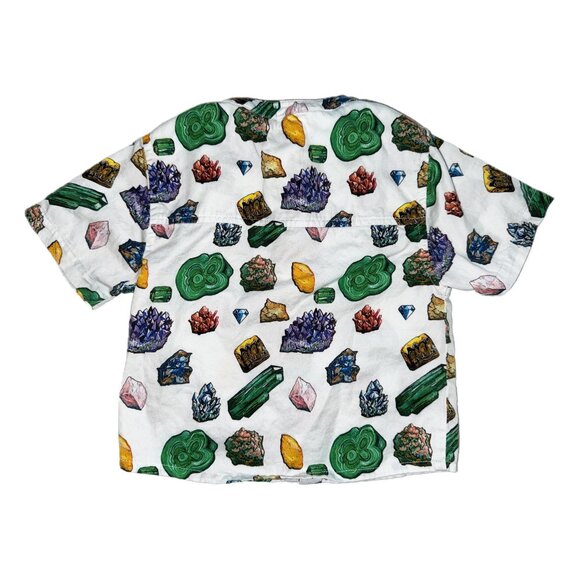 Vild Lab No.12 - Earth Rocks!, Organic Cotton Band Collar Woven Shirt - Picture 2 of 3